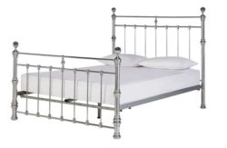 Heart of House Conan Double Bed Frame - Chrome.